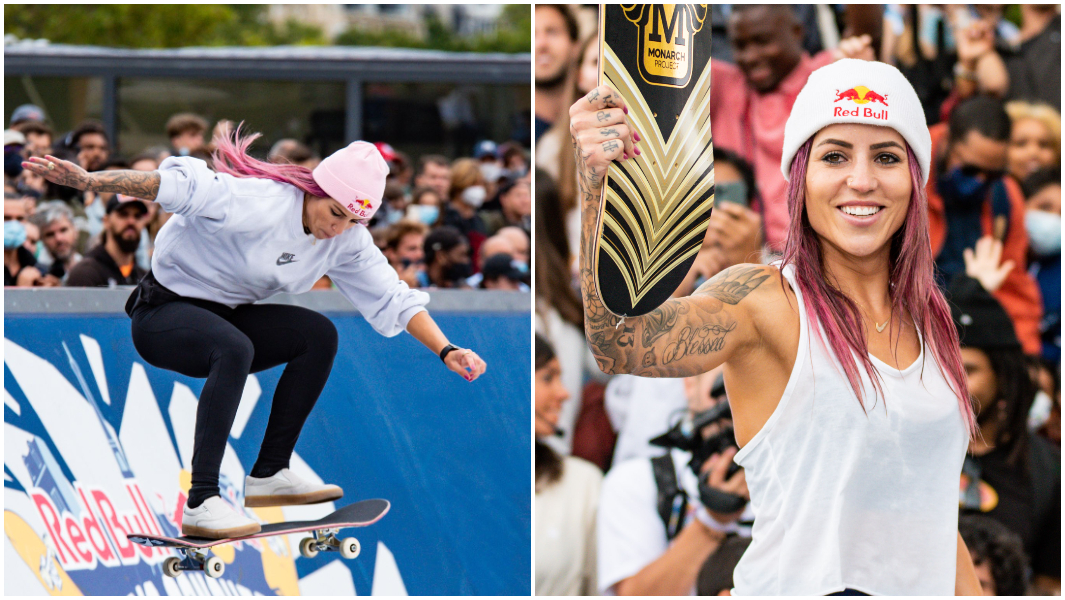 split-image-of-leticia-bufoni-skateboarding-and-smiling-as-she-holds-her-skateboard.jpg